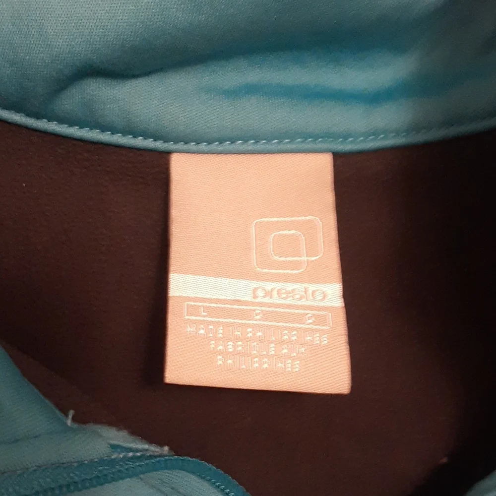 Nike Teal Presto Quarter Zip Pullover SIZE L Athletic Fleece Mock Neck